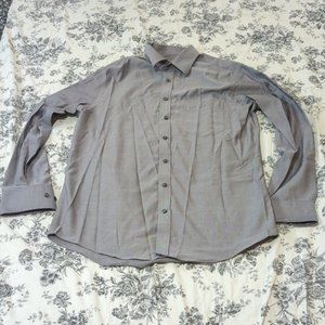 🌟 Merona | Men's Medium | 15-15 1/2 | Grey Button Down Dress Shirt